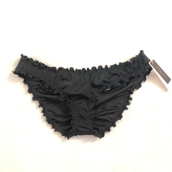 🖤5 for $20🖤 NEW Victoria’s Secret Swim Cinched Cheeky Bikini Bottoms in Black - Picture 2 of 15